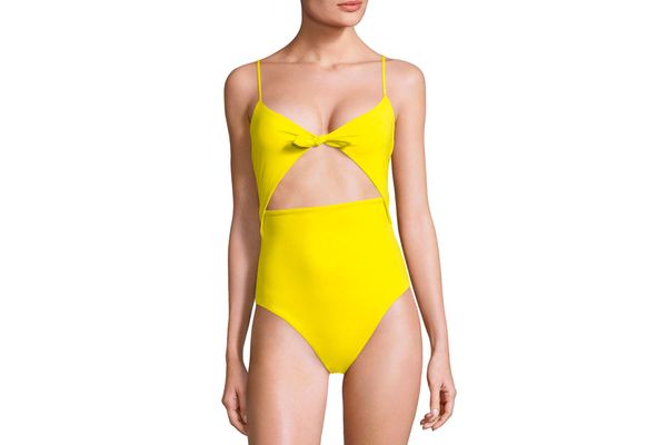 Mara Hoffman One-Piece Tie-Front Swimsuit