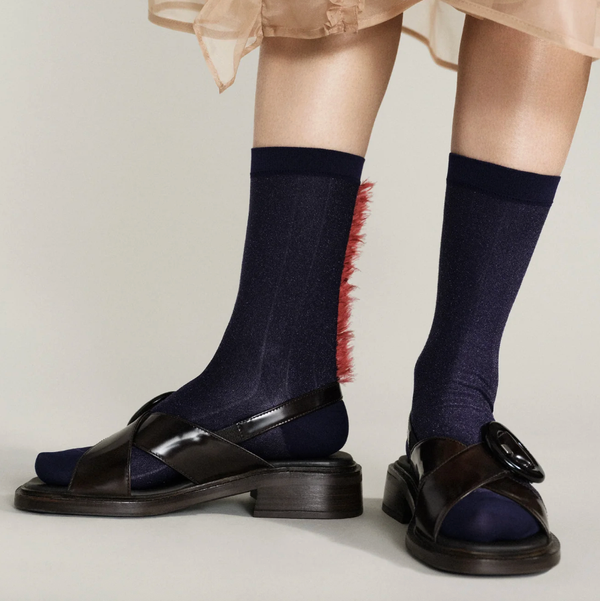 Hansel from Basel x Rachel Comey Vertical Stripe Fringe Crew
