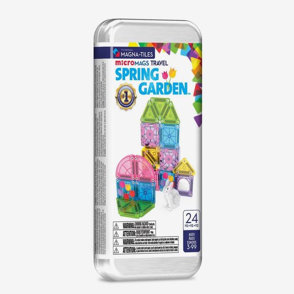 Magna-Tiles microMAGS 24-Piece Spring Garden Travel Set
