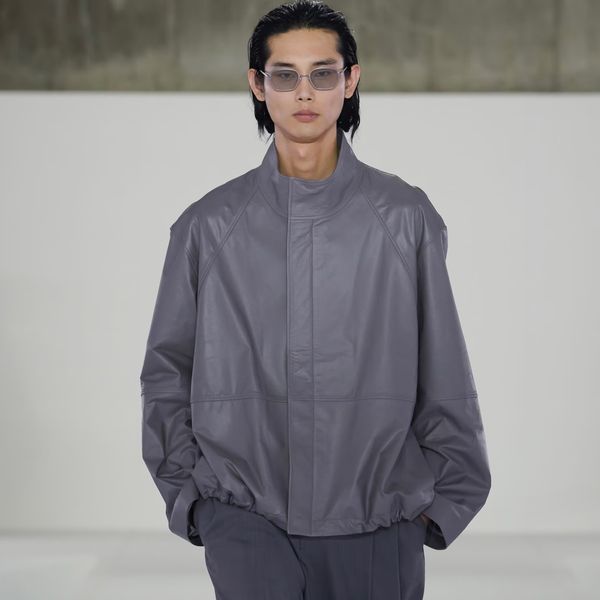 COS Leather Blouson Jacket