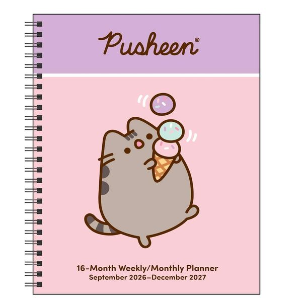 Pusheen 16-Month 2026-2027 Weekly/Monthly Planner Calendar