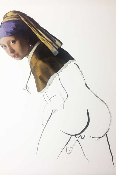 Johannes Vermeer. Brush and ink.
