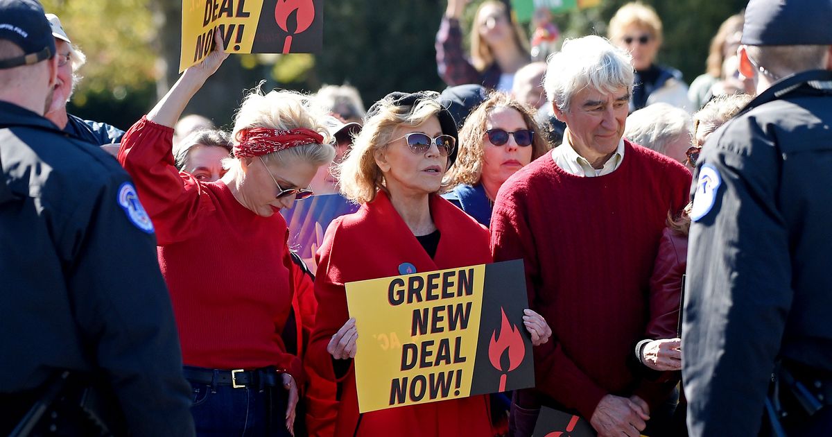 Jane Fonda and Sam Waterston Arrested at a Climate Protest