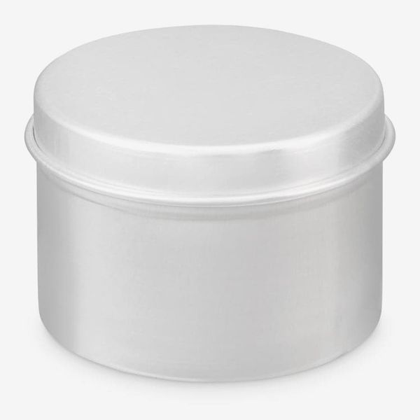 Tinware Direct Silver Round Aluminium Seamless Tin Container