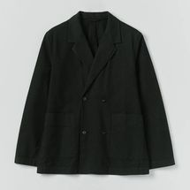 Toast Overdyed Micro Houndstooth Cotton Blazer