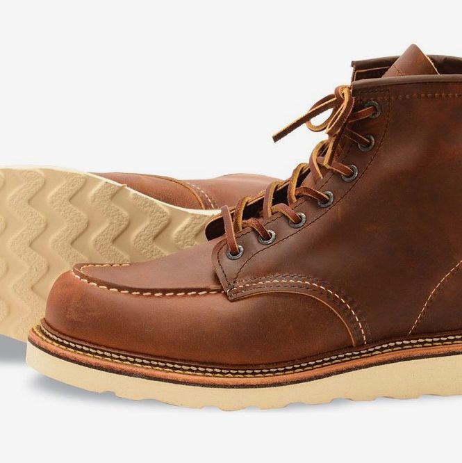 Red Wing Mens Leather Footbed Work Boot