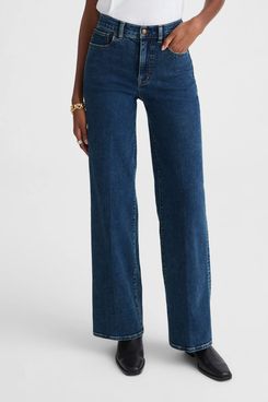Madewell The Wide-Leg Jean in Super Stretch Denim
