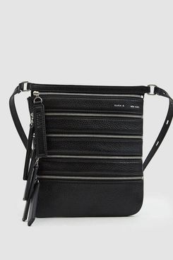 Kara Multi Zip Waist Bag in Black