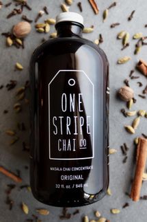 One Stripe Chai Co. Unsweetened Chai Concentrate, 32 oz.