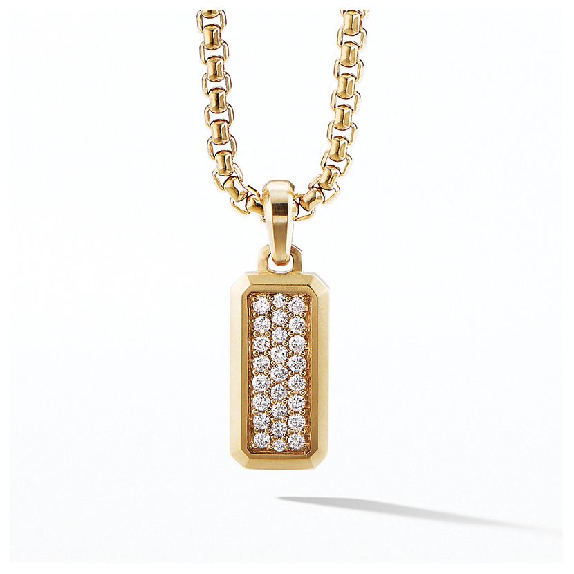 Streamline Amulet in 18K Gold