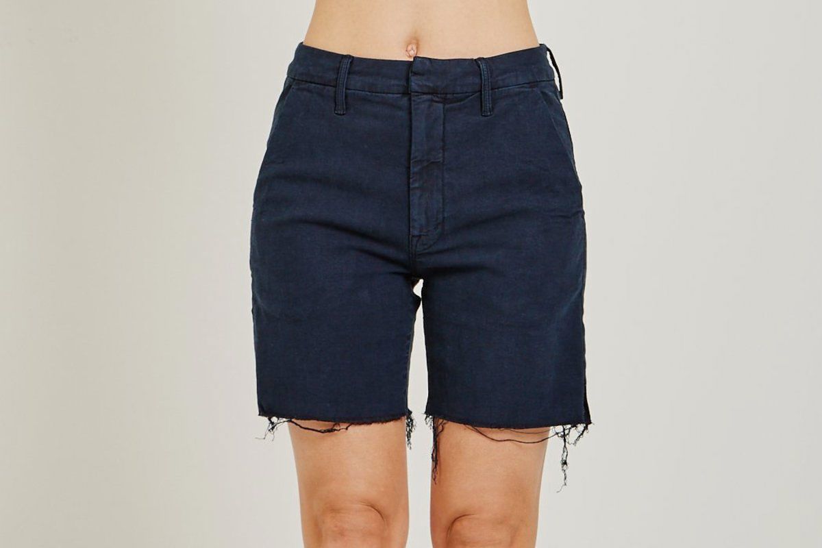 Womens Clothing Shorts Knee-length shorts and long shorts Blue CYCLE Velvet Shorts & Bermuda Shorts in Dark Blue 