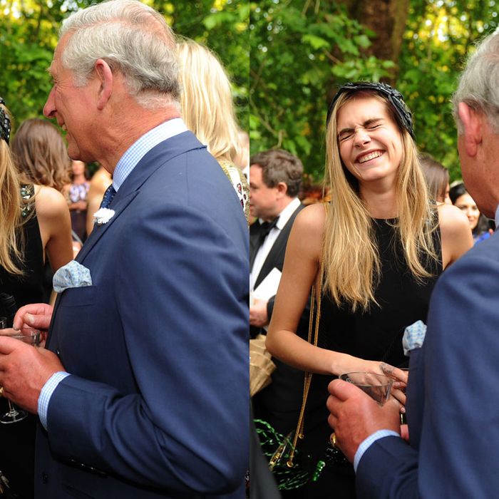 When a Masked Prince Charles Met Cara Delevingne