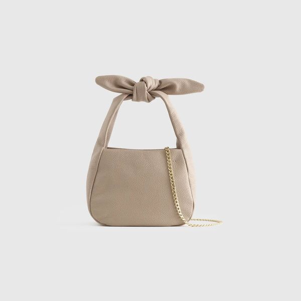 Quince Italian Leather Mini Bow Bag