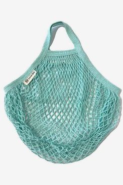 Turtle Bags String Bag for Shopping, Short Handles, Duck Egg Blue