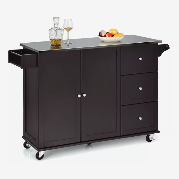  Home Aesthetics Rolling Kitchen Island Cart with