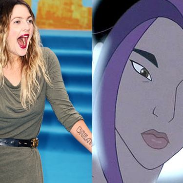 Her Past Includes: Drug and alcohol addictions that led her to rehab at age 13, a suicide attempt the next year, nude appearances in Playboy, Interview, and on David Letterman's desk
How to Explain Her Transgressions to Your Child: "Sometimes, the animator forgets to draw clothes on Drew Barrymore."