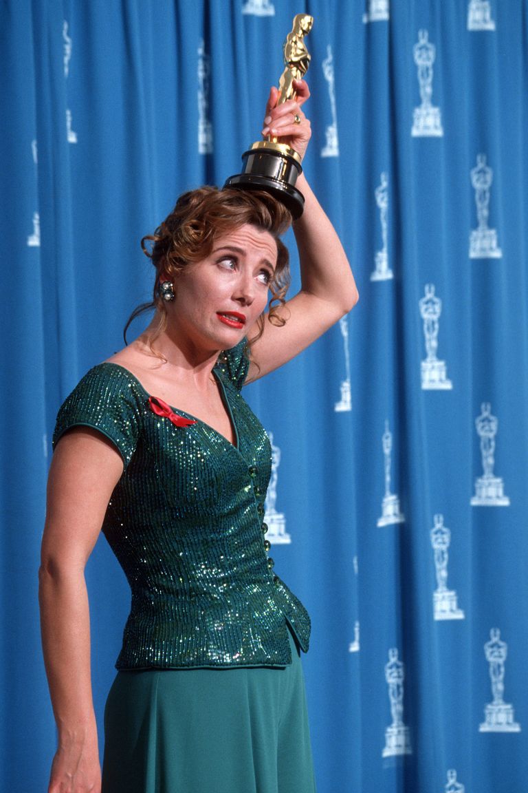 The Many Creative Ways Oscar Winners Pose With Their Trophies