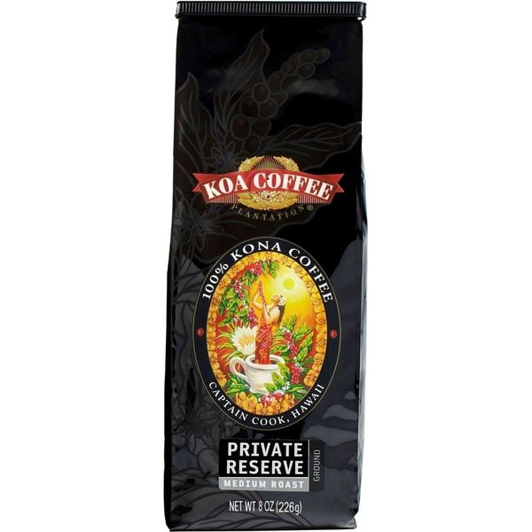 Koa Private Reserve Medium Roast Ground 100% Kona Coffee