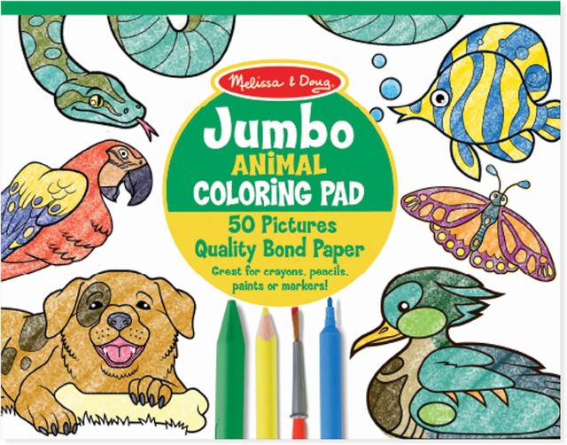 Melissa & Doug Jumbo Coloring Pad - Animals