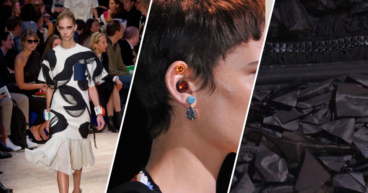 Zoom Shot Pop Quiz Earrings, Pleats, and More