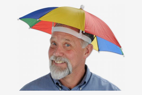 clear plastic umbrella hat