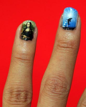 Nail art.