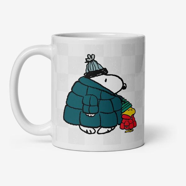 Peanuts Official Store Snoopy and Woodstuck Puffer Mug
