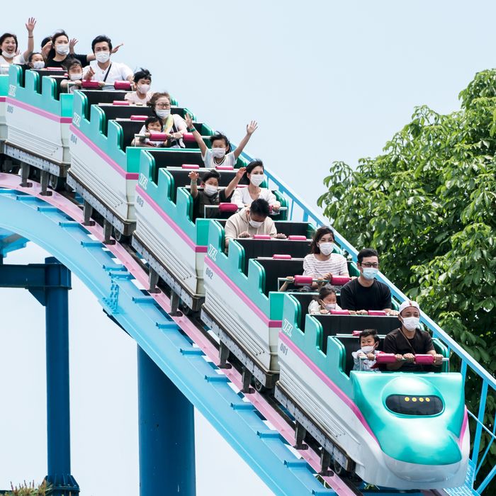 Roller coaster in Japan. 