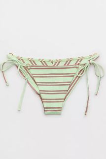 Aerie Shine Rib Cheekiest Tie Bikini Bottom