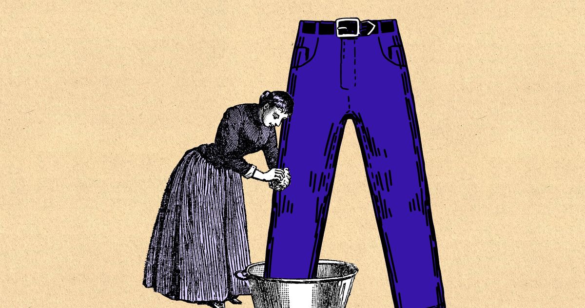 【WV PROJECT】23SS★ Guide washing denim pants SIMPLE PROJECT VINTAGE WASH WIDE DENIM – Remold Lab