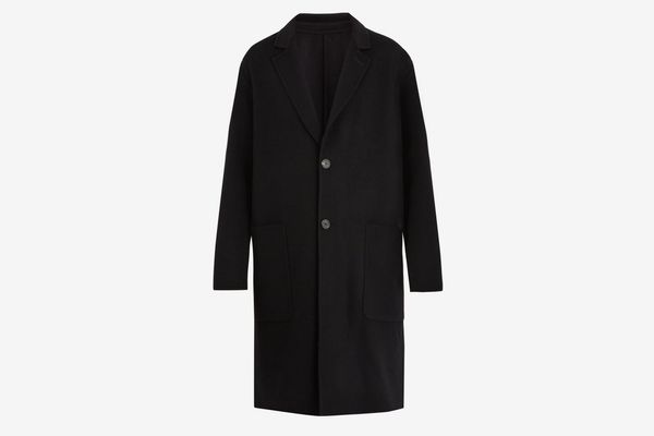 AMI Double-Faced Wool Overcoat
