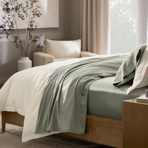 Boll & Branch Percale Hemmed Sheet Set - Queen