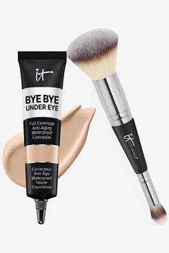 IT Cosmetics Makeup Set - Bye Bye Under Eye Concealer + Heavenly Luxe Complexion Perfection Brush