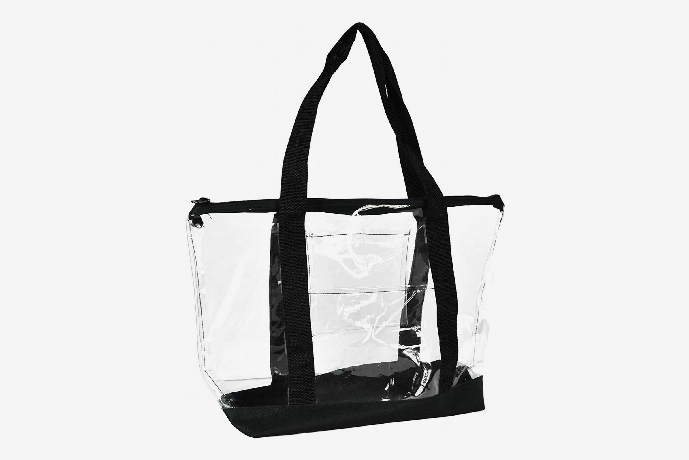 Big Large Beautiful Transparent PVC Clear Tote Handbag Bag with Clear Strap
