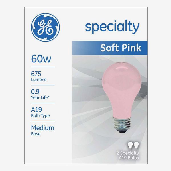 Soft-Pink Incandescent Light Bulb, 60W