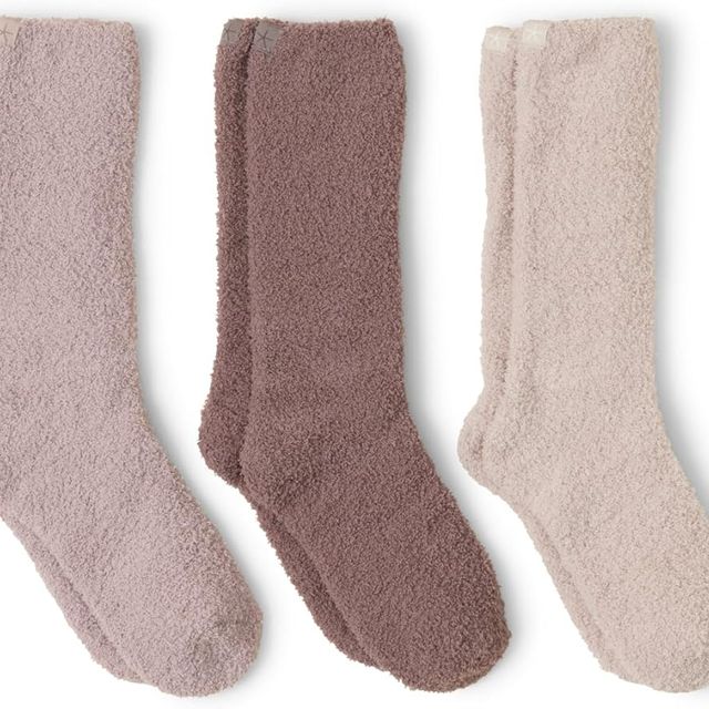 Barefoot Dreams CozyChic 3 Pair Socks Set