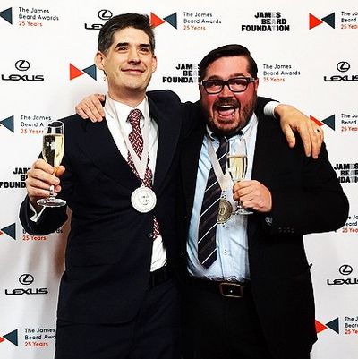Winners Dave Arnold and Sean Brock.