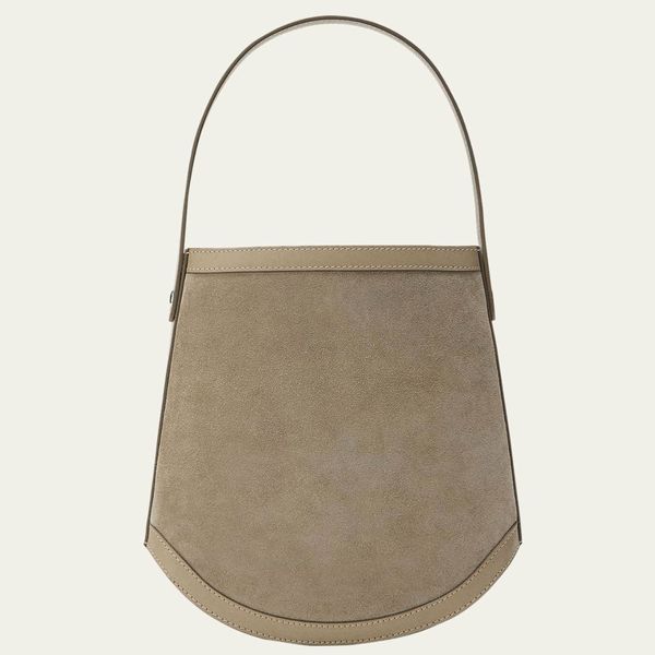 Savette Suede & Leather Bucket Bag