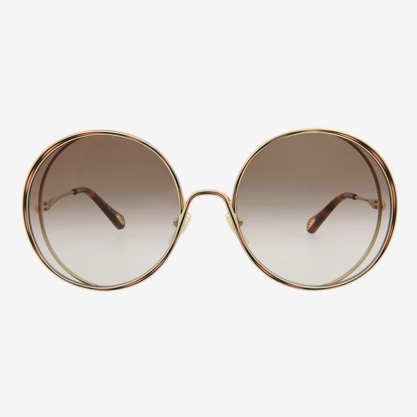 Chloé novedad gafas de sol redondas de 61 mm