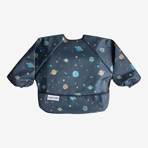 Tiny Twinkle Mess Proof Baby Bib - Space