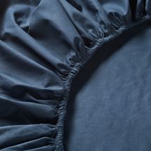 Ikea Ullvide Fitted Sheet, Dark Blue, Queen