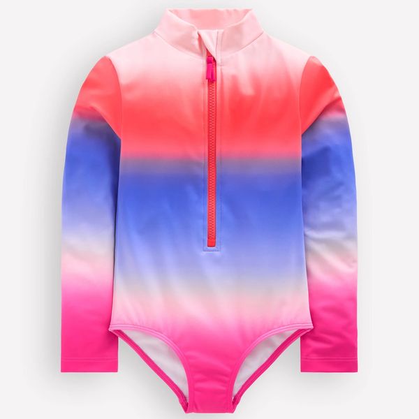 Boden Long-sleeved Swimsuit Multi Ombré