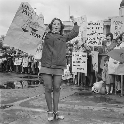  An equal pay for women demonstration in London, 1969.