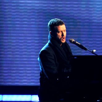 Singer Justin Timberlake performs during the 51st Annual Grammy Awards held at the Staples Center on February 8, 2009 in Los Angeles, California. 