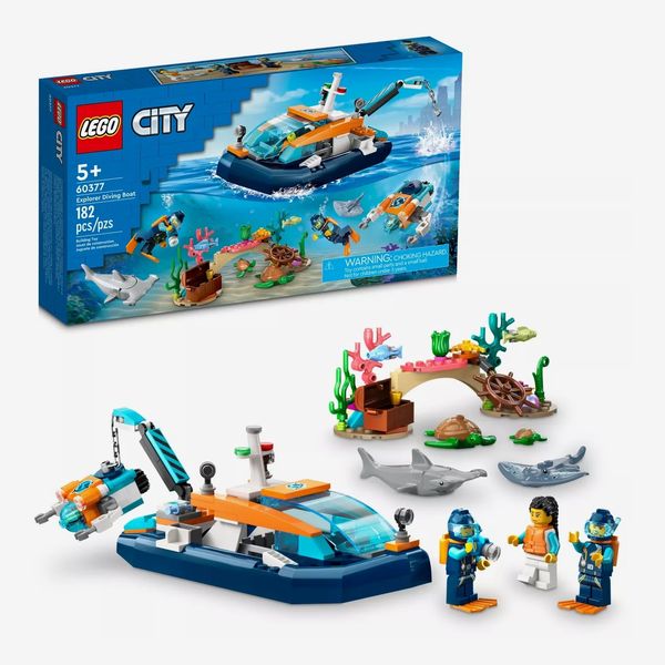 Lego City Explorer Diving Boat Ocean Building Toy Set 60377