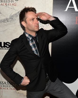 WEST HOLLYWOOD, CA - OCTOBER 22: Actor/comedian Chris Hardwick attends the Assasin's Creed IV Black Flag Launch Party at Greystone Manor Supperclub on October 22, 2013 in West Hollywood, California. (Photo by Michael Buckner/Getty Images for Assasin's Creed)