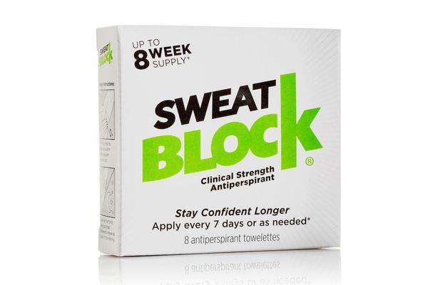 SweatBlock Anti-perspirant Wipes, 10 Count
