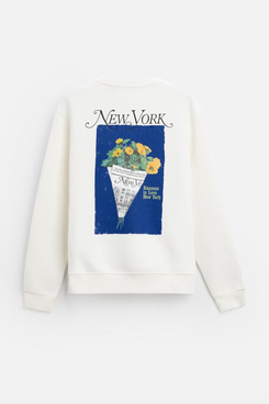 Zara sweatshirt with contrasting print