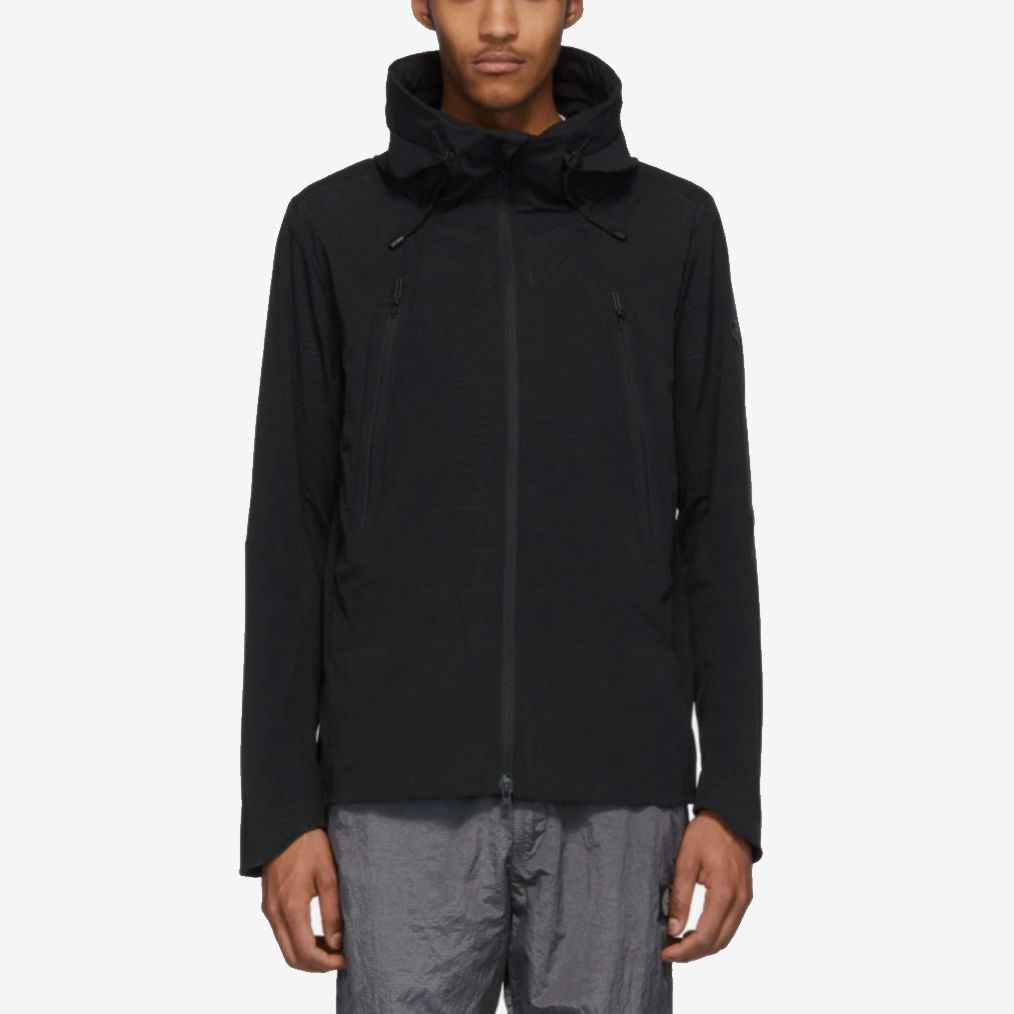 water resistant oversized hooded windbreaker jacket