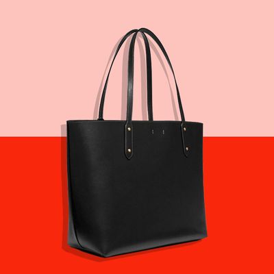 Coach central leather online tote